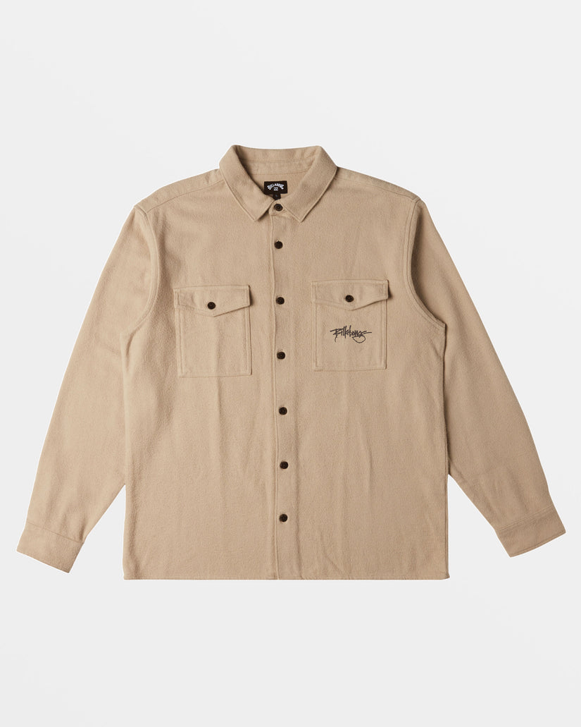 Bong Days Long Sleeve Cord Shirt - Sand