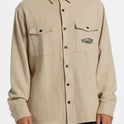 Bong Days Long Sleeve Cord Shirt - Sand