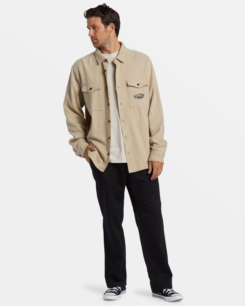 Bong Days Long Sleeve Cord Shirt - Sand