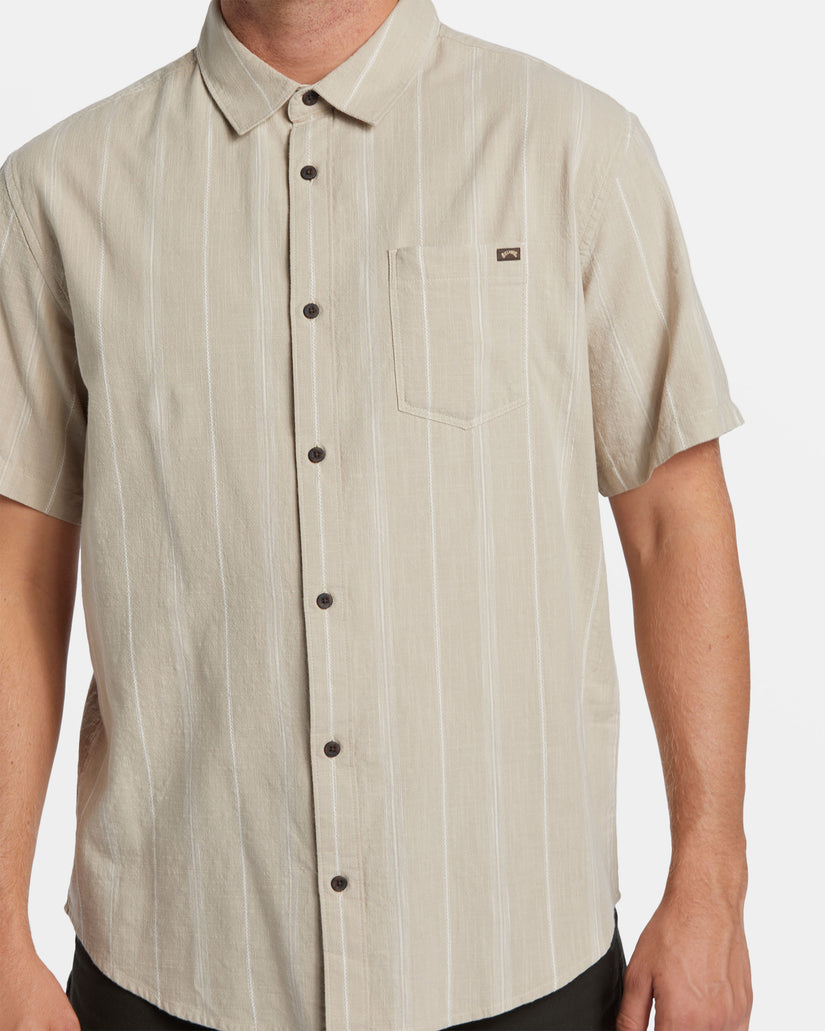 All Day Stripe Short Sleeve Shirt - Chino