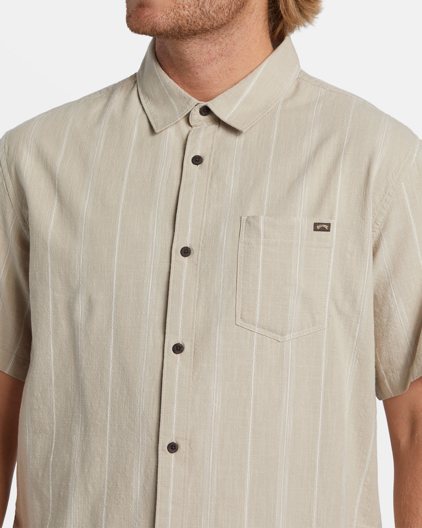 All Day Stripe Short Sleeve Shirt - Chino