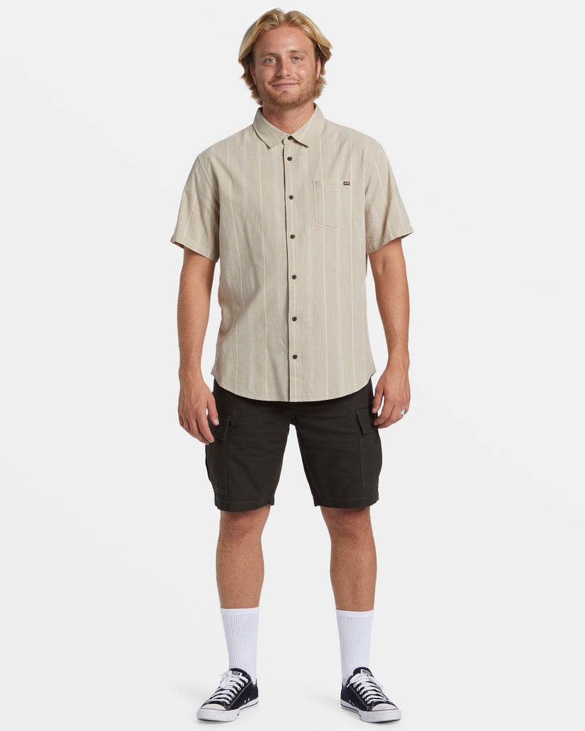 All Day Stripe Short Sleeve Shirt - Chino