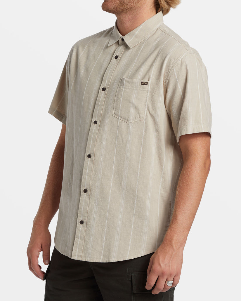 All Day Stripe Short Sleeve Shirt - Chino