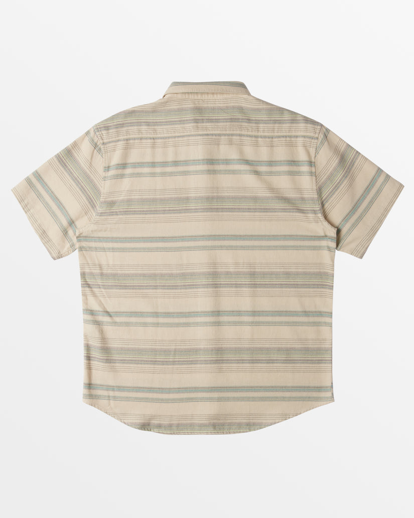 All Day Stripe Short Sleeve Shirt - Cream