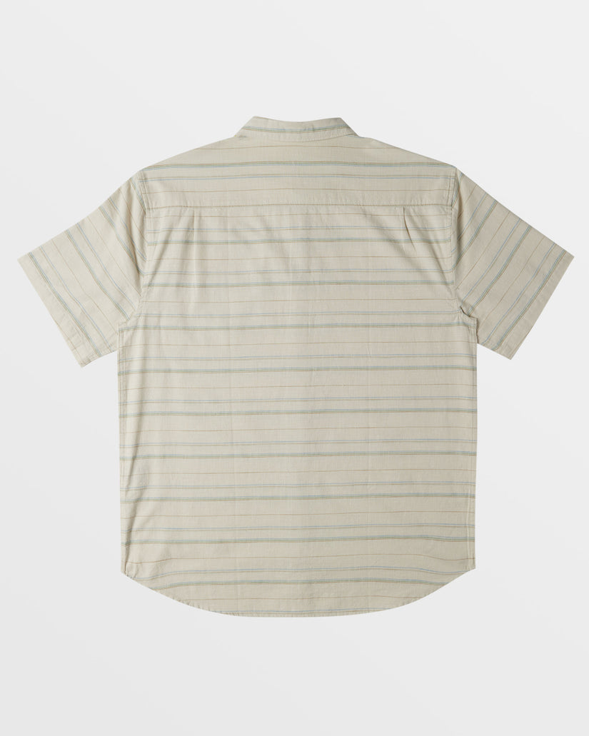 All Day Stripe Short Sleeve Shirt - Sage