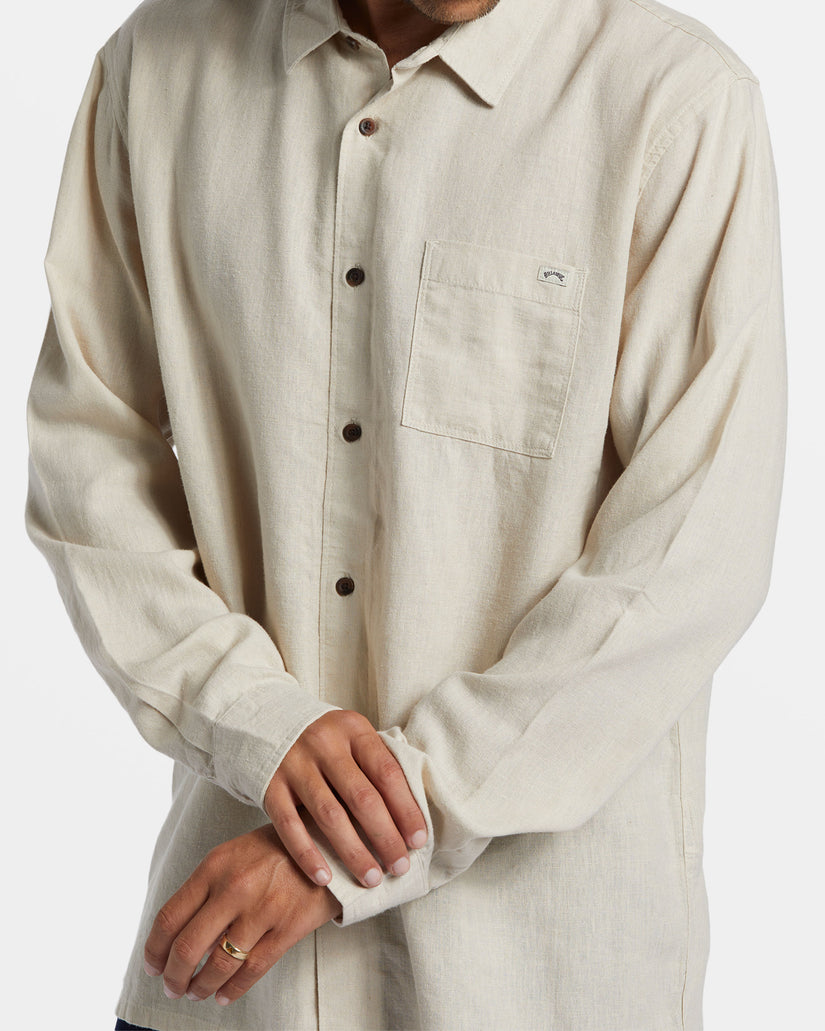 Ricardo Long Sleeve Shirt - Stone