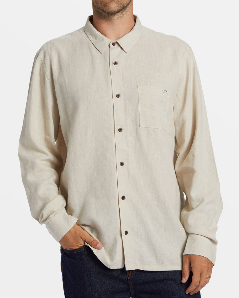 Ricardo Long Sleeve Shirt - Stone