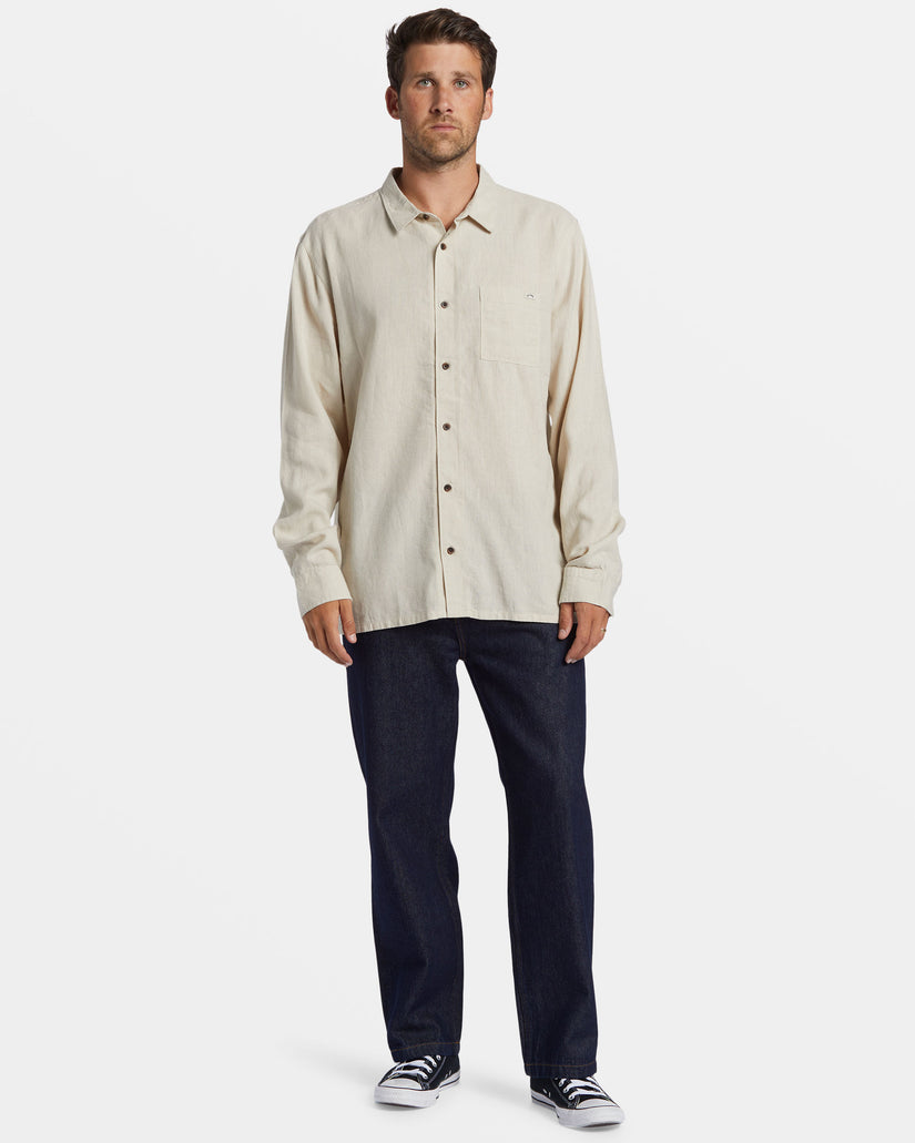 Ricardo Long Sleeve Shirt - Stone