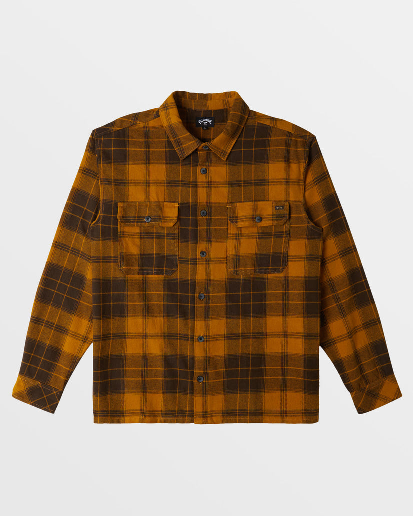 Offshore Long Sleeve Flannel Shirt - Dijon