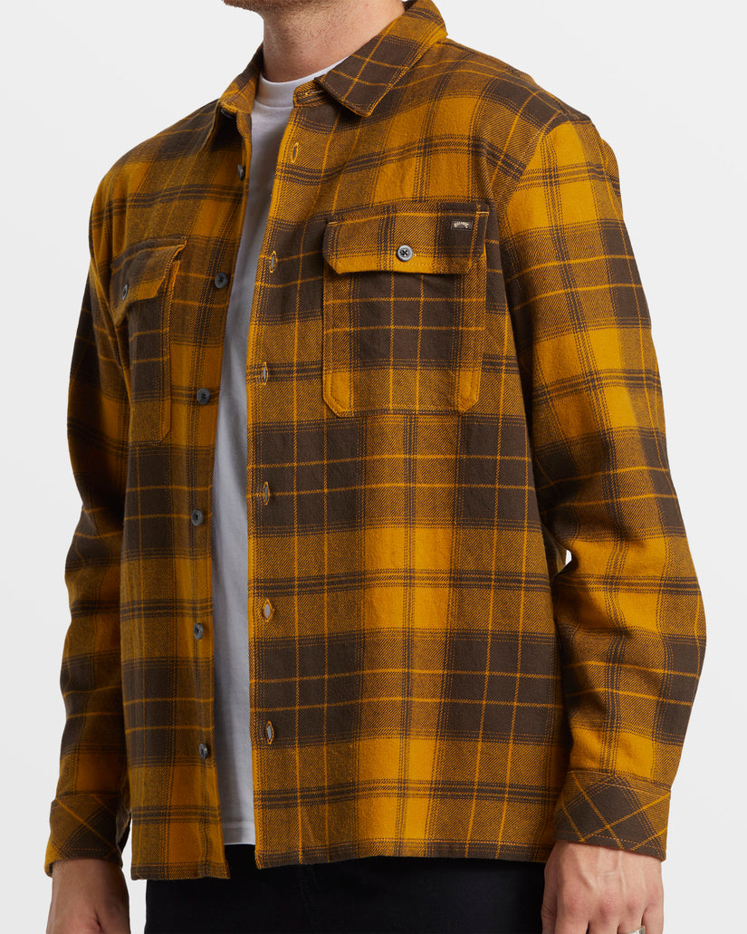 Offshore Long Sleeve Flannel Shirt - Dijon