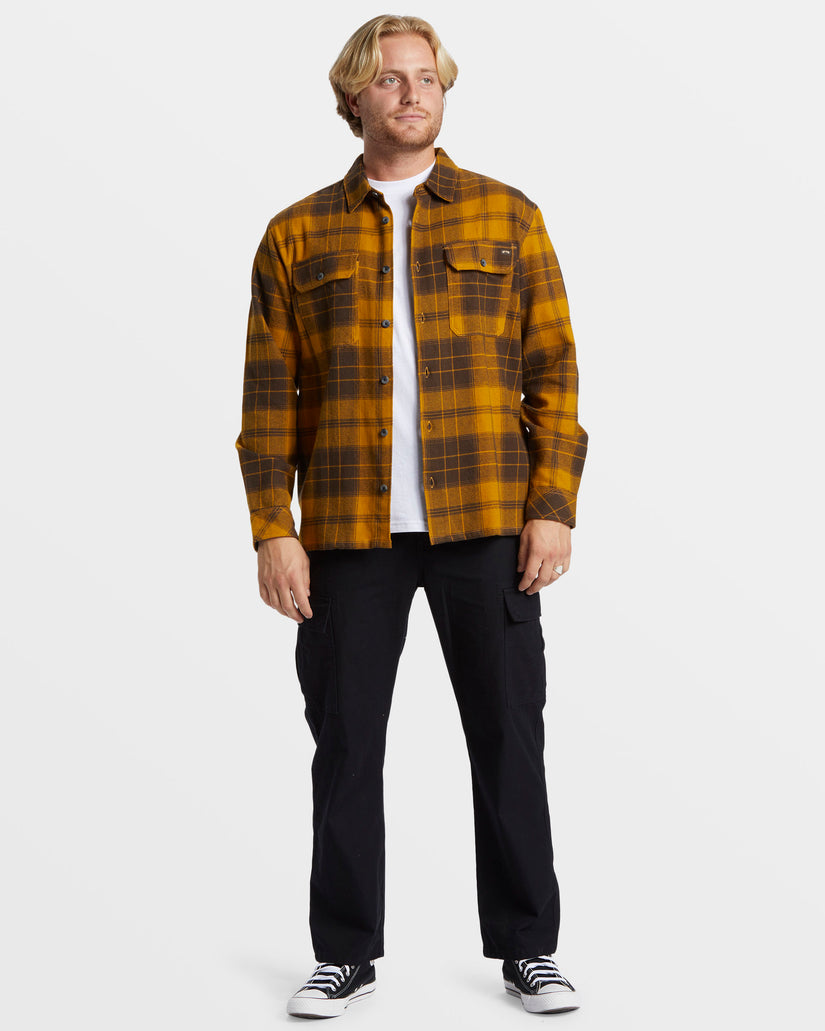 Offshore Long Sleeve Flannel Shirt - Dijon