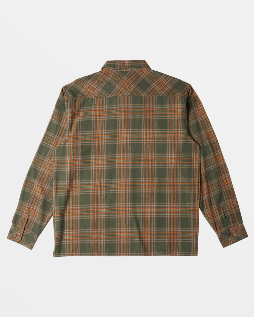 Offshore Long Sleeve Flannel Shirt - Fern