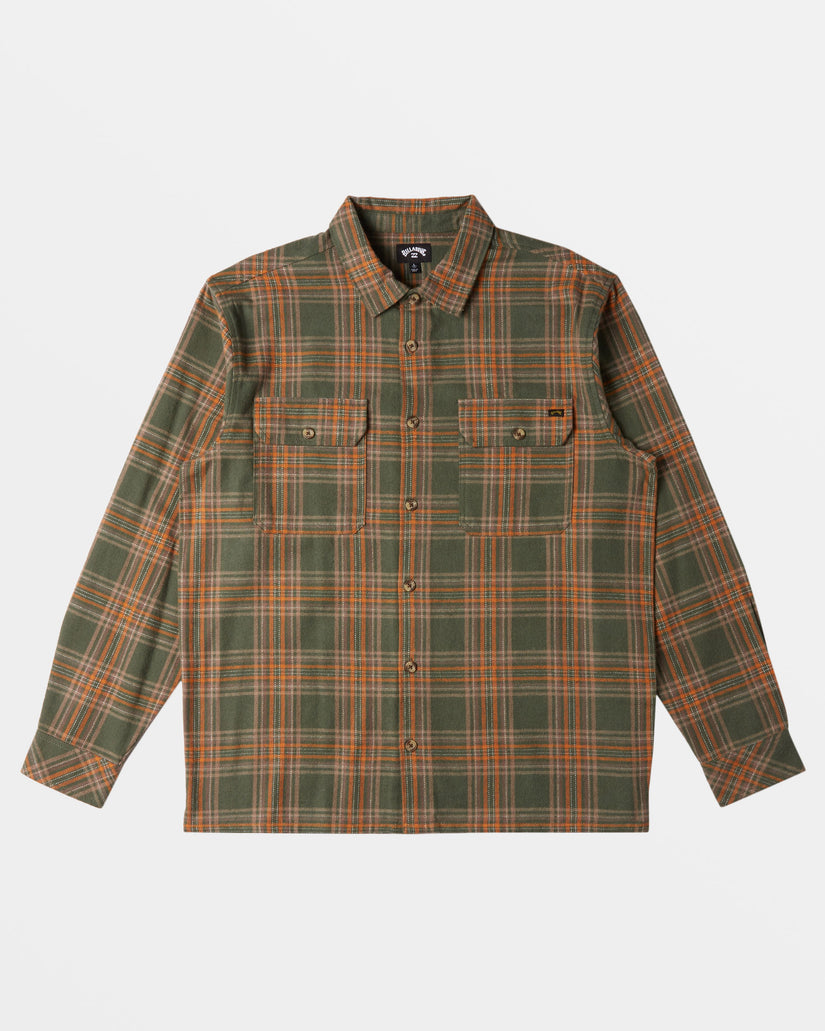 Offshore Long Sleeve Flannel Shirt - Fern