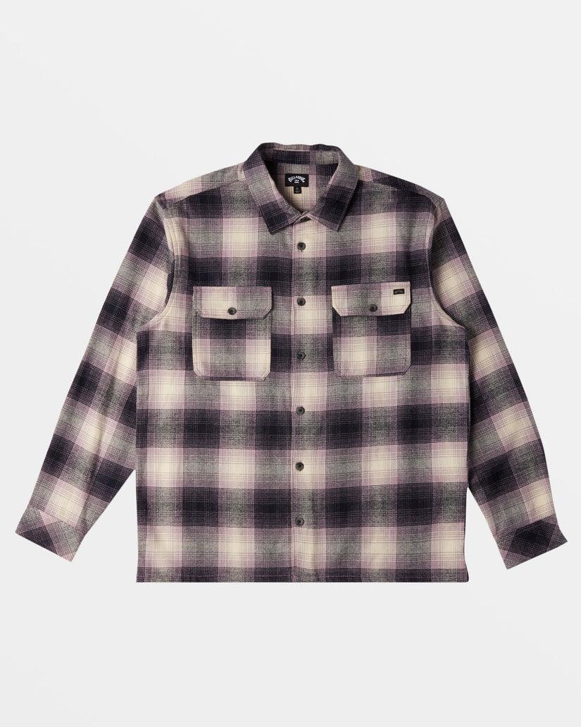 Offshore Long Sleeve Flannel Shirt - Purple Ash