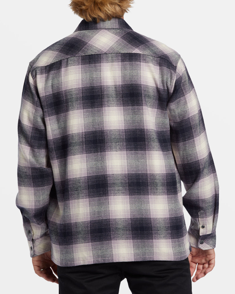 Offshore Long Sleeve Flannel Shirt - Purple Ash