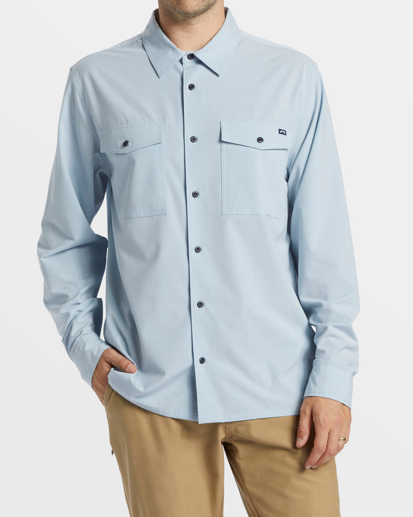 Surftrek Long Sleeve Shirt - Smoke Blue