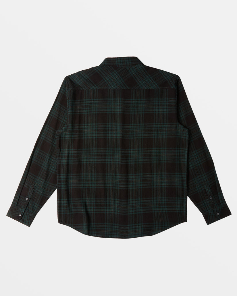 Coastline Long Sleeve Flannel Shirt - Black