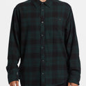 Coastline Long Sleeve Flannel Shirt - Black