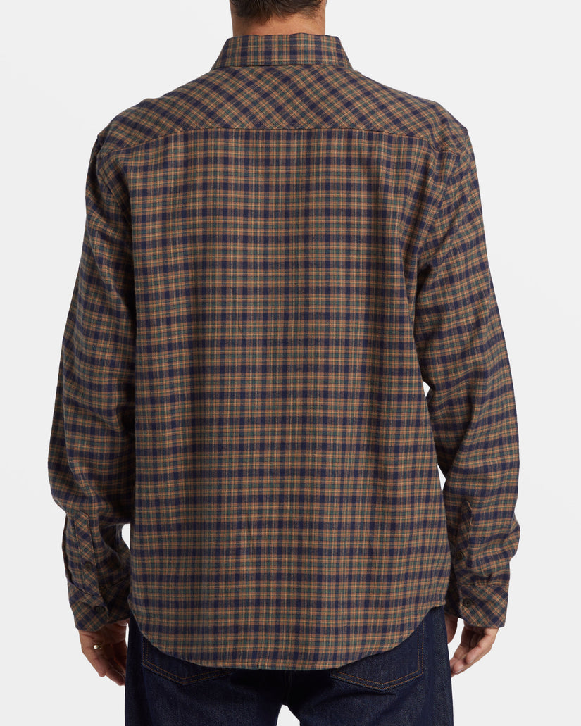 Coastline Long Sleeve Flannel Shirt - Deep Royal