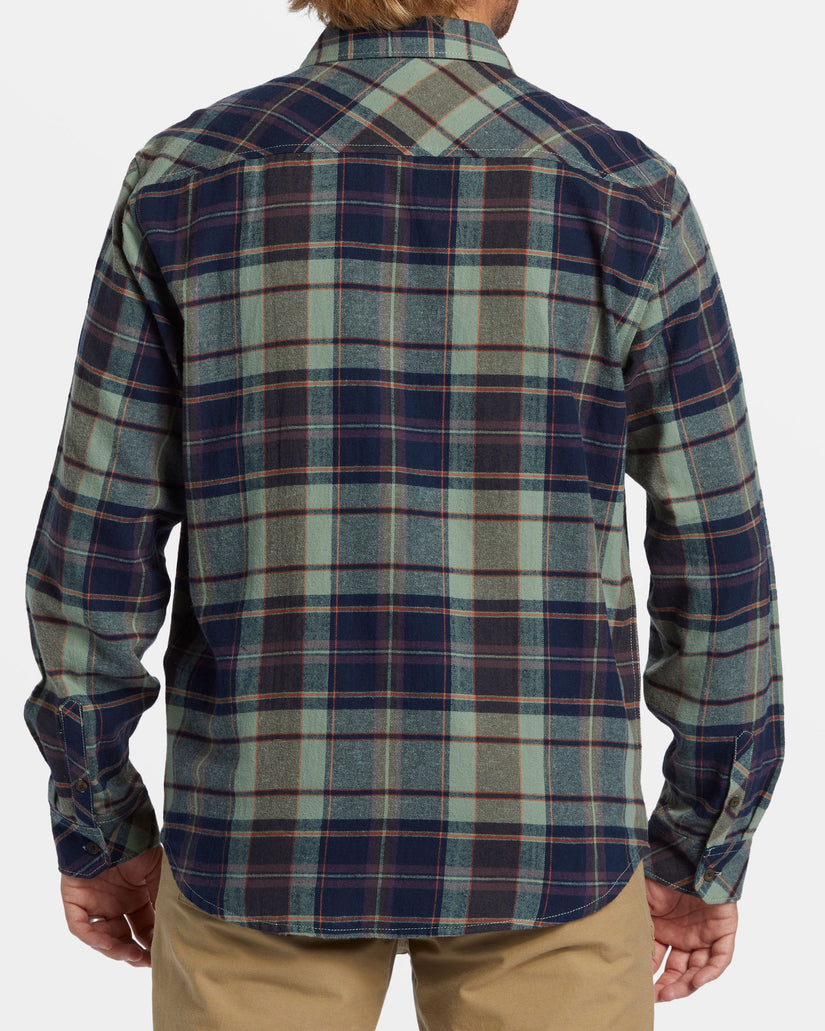 Coastline Long Sleeve Flannel Shirt - Fern