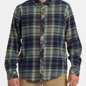 Coastline Long Sleeve Flannel Shirt - Fern