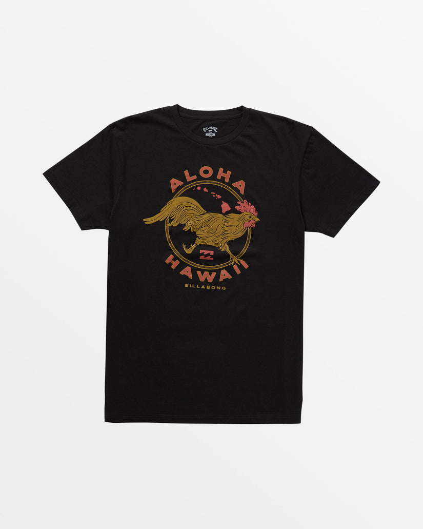 Aloha Rooster T-Shirt - Black