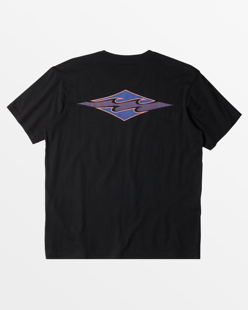 Crayon Wave T-Shirt - Black