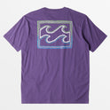 Crayon Wave T-Shirt - Deep Plum