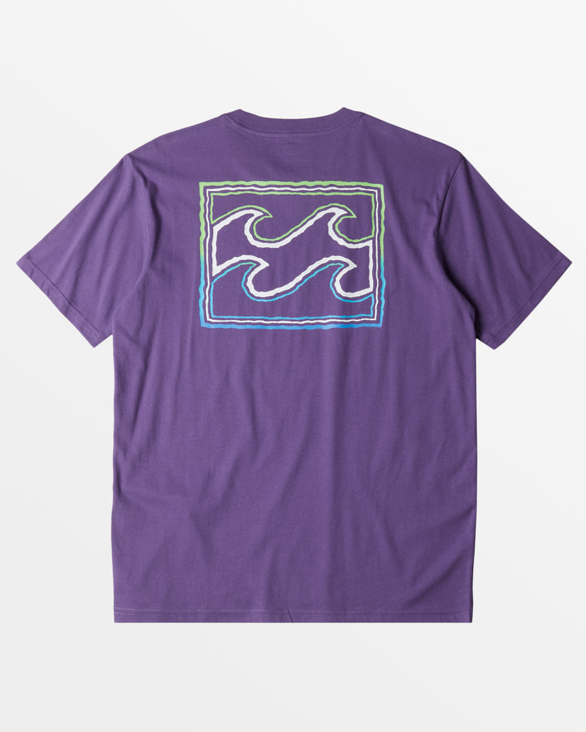 Crayon Wave T-Shirt - Deep Plum – Billabong