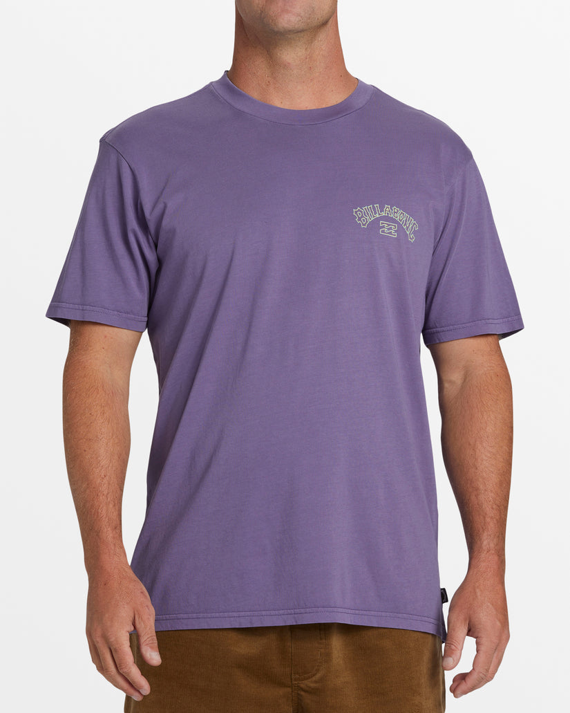 Arch Wash T-Shirt - Deep Plum