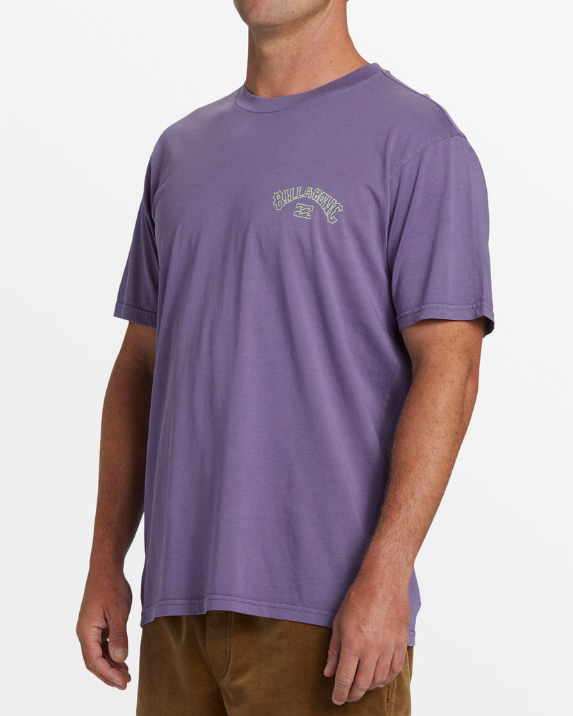 Arch Wash T-Shirt - Deep Plum