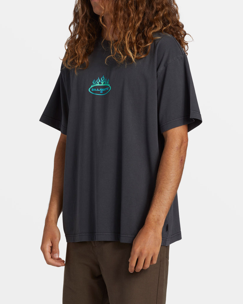 Firey OG T-Shirt - Washed Black