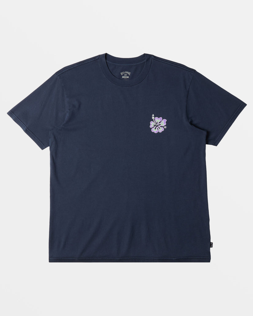 Hibiscus T-Shirt - Navy