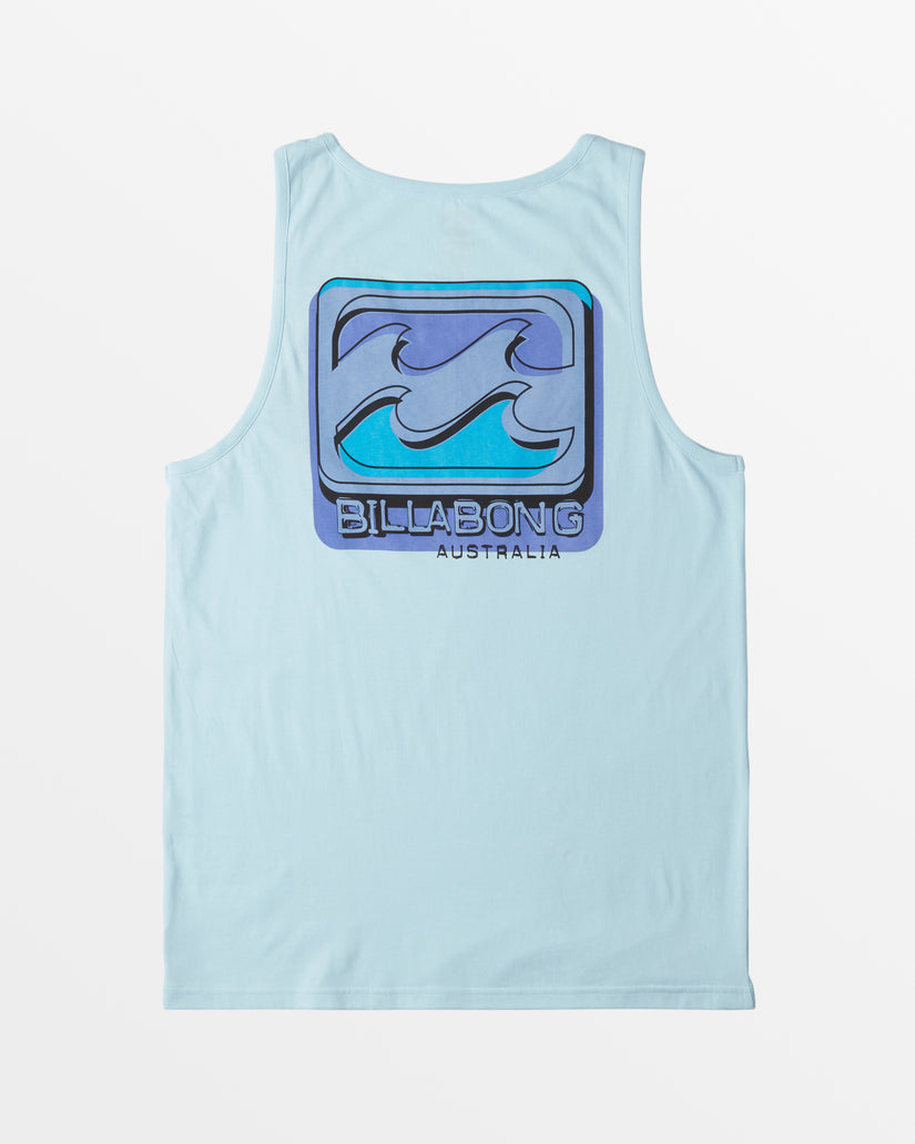 Crayon Wave Tank Top - Coastal