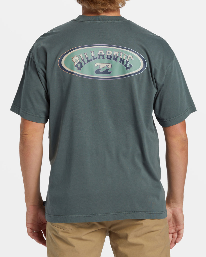 Arch Wave T-Shirt - Slate Green