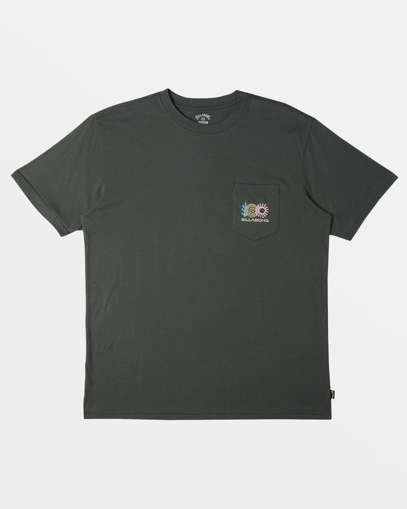 Troppo Pocket T-shirt - Slate Green | Billabong