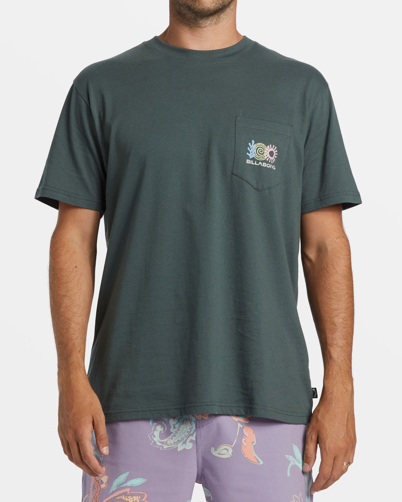 Troppo Pocket T-shirt - Slate Green