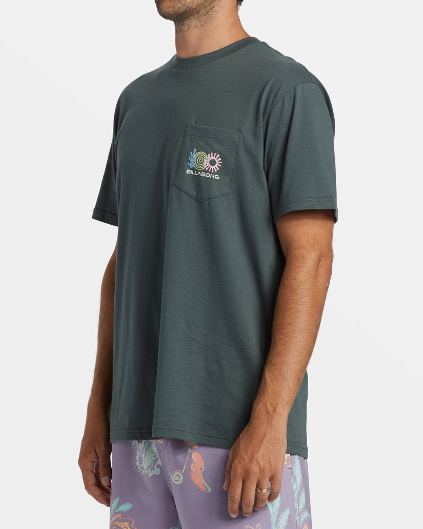 Troppo Pocket T-shirt - Slate Green