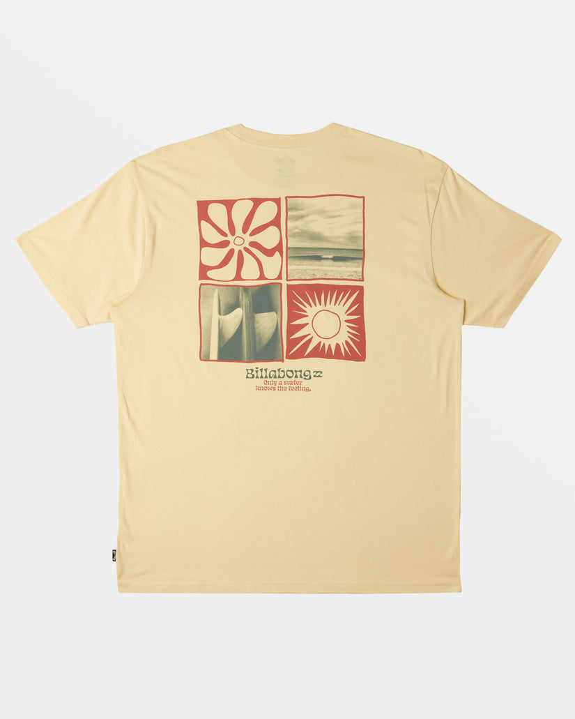 Twin Fins T-Shirt - Papaya