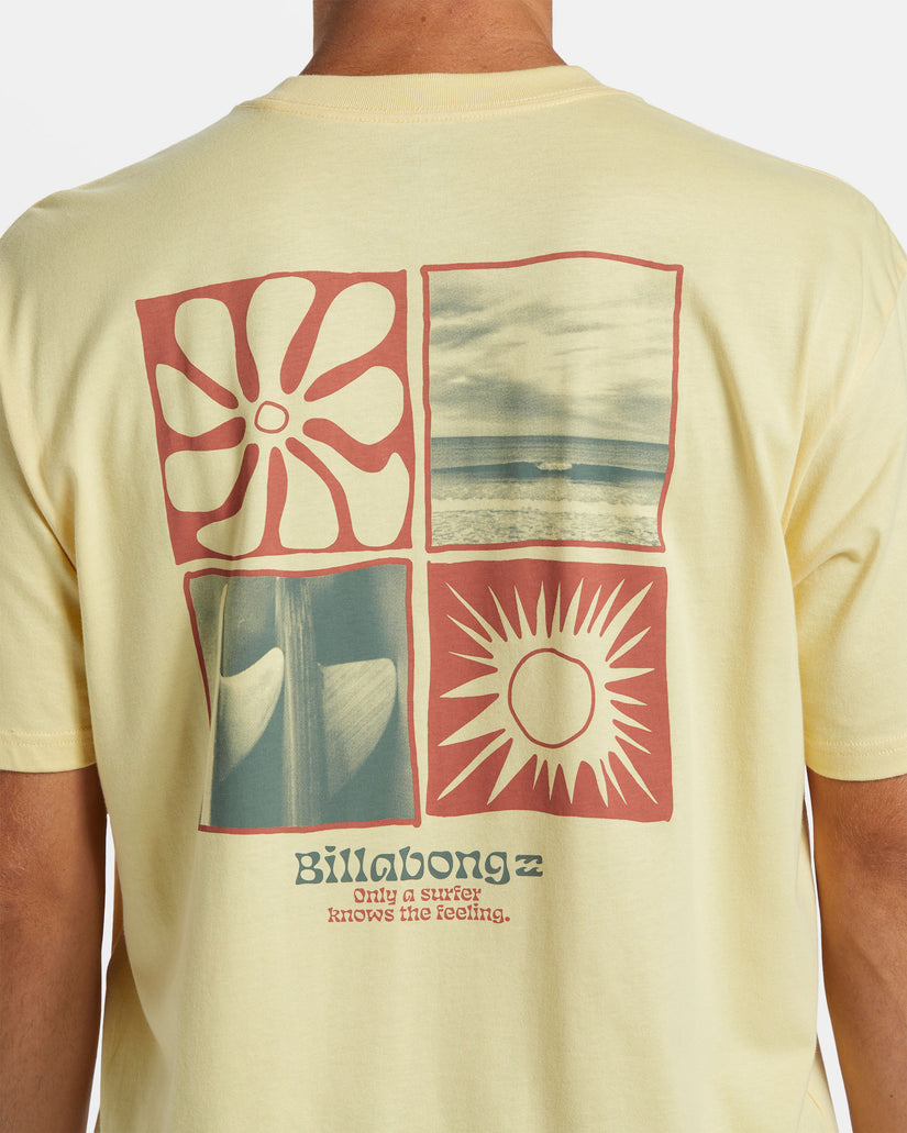 Twin Fins T-Shirt - Papaya