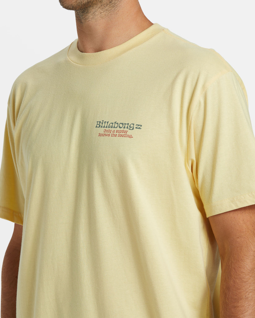 Twin Fins T-Shirt - Papaya