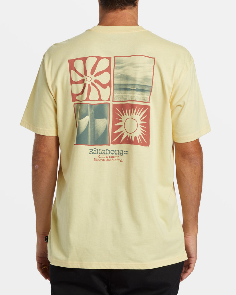 Twin Fins T-Shirt - Papaya