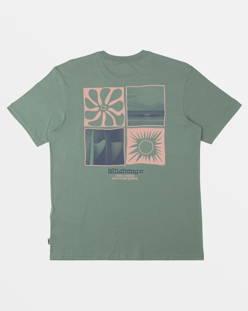 Twin Fins T-Shirt - Sage