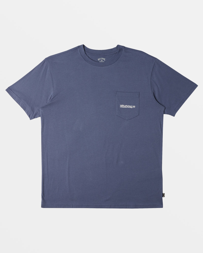 Funghi Pocket T-shirt - Slate Blue