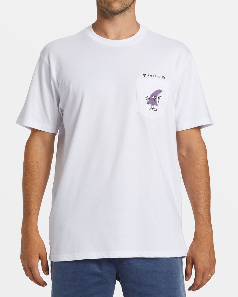 Funghi Pocket T-shirt - White