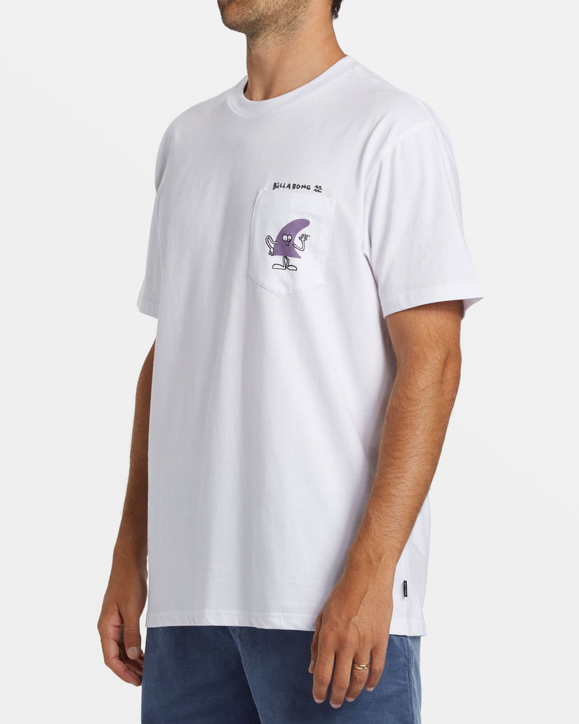 Funghi Pocket T-shirt - White