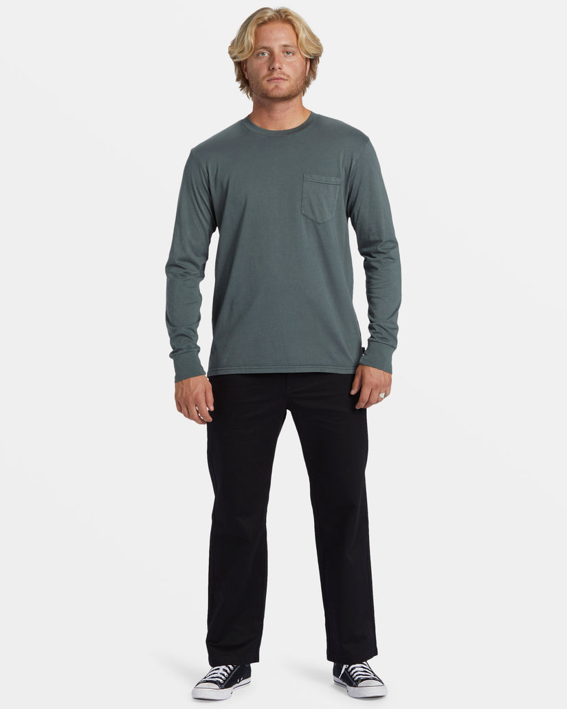 Essential Long Sleeve T-shirt - Slate Green