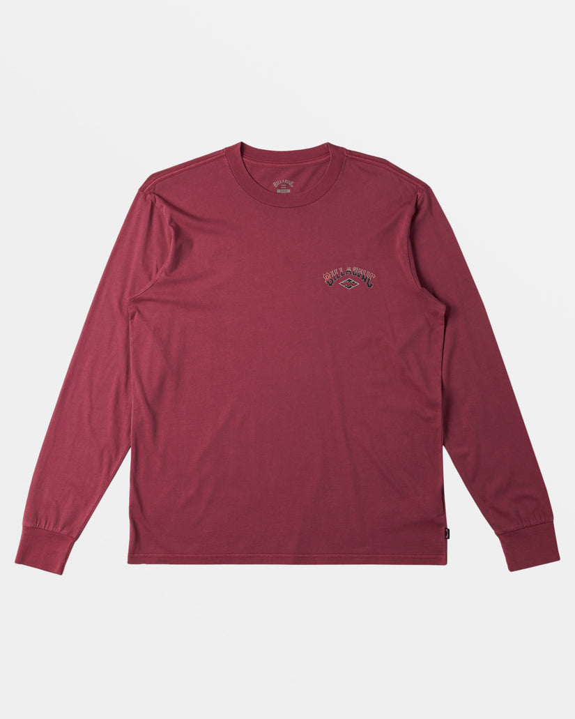 Arch Wash Long Sleeve T-shirt - Jam