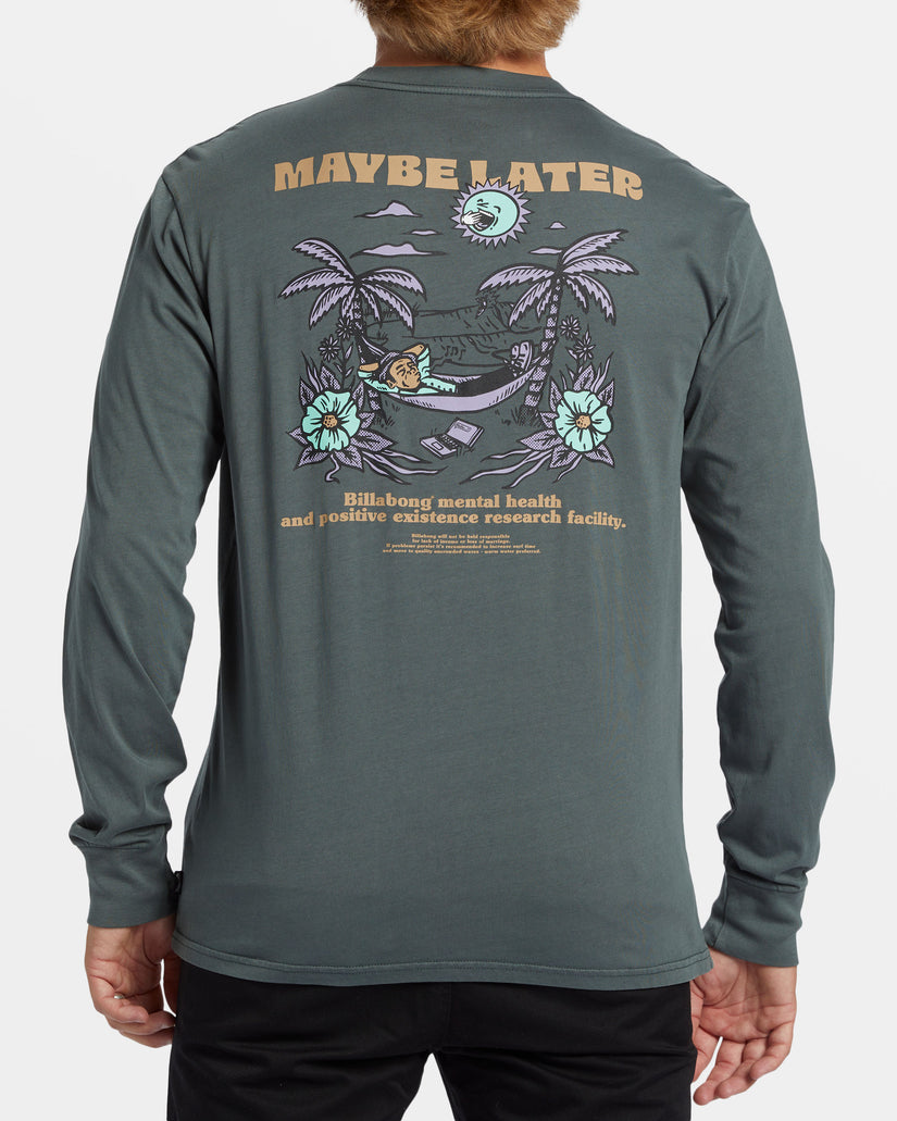 Relax Long Sleeve T-shirt - Slate Green