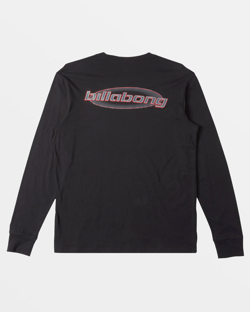 Walled Long Sleeve T-shirt - Black